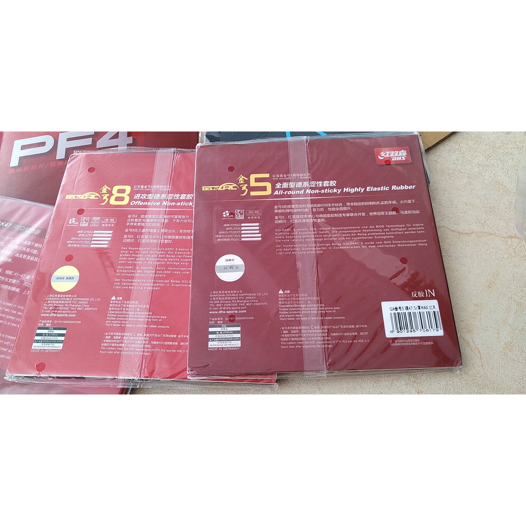 MẶT VỢT BÓNG BÀN DHS GOLD ARC 5 CHÍNH HÃNG