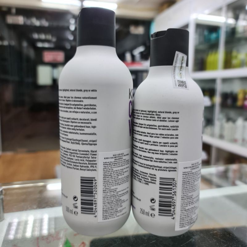 DẦU GỘI XẢ KMS COLOR VITALITY BLONDE GIỮ MÀU DÀNH CHO TÓC NHUỘM SÁNG 300ml - 250ml