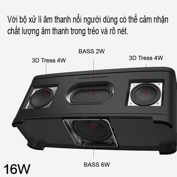 Loa Bluetooth Earise S6 4.0 Âm Thanh Cực Khủng ( Màu Đen)