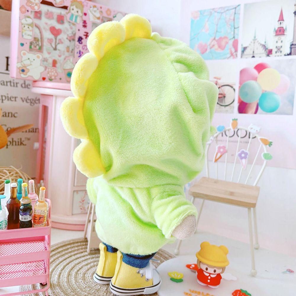 RAINBOW Áo Khoác Họa Tiết Hoạt Hình Khủng Long / Gấu Đáng Yêu Cho Búp Bê 20cm