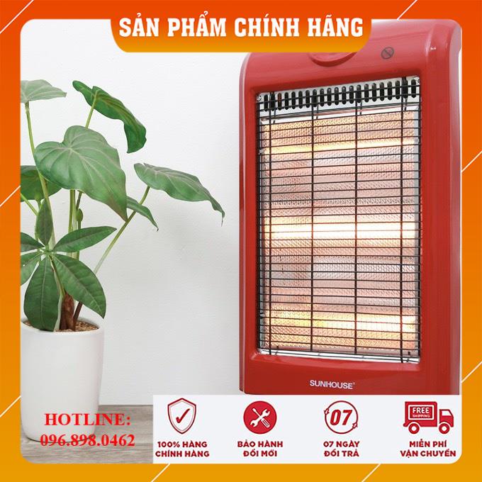 Máy Sưởi Sunhouse HALOGEN 3 bóng - Máy Sưởi Ấm Phòng Ngủ, Quạt Sưởi - Đèn Sưởi Sunhouse 1000W [CHÍNH HÃNG - FREESHIP]