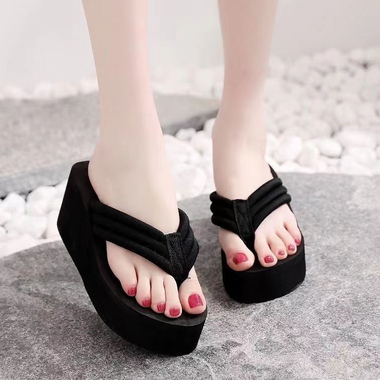 Dép Xỏ Ngón Đế Dày Chống Trượt Thời Trang Mùa Hè Hàn Quốc Cho Nữ