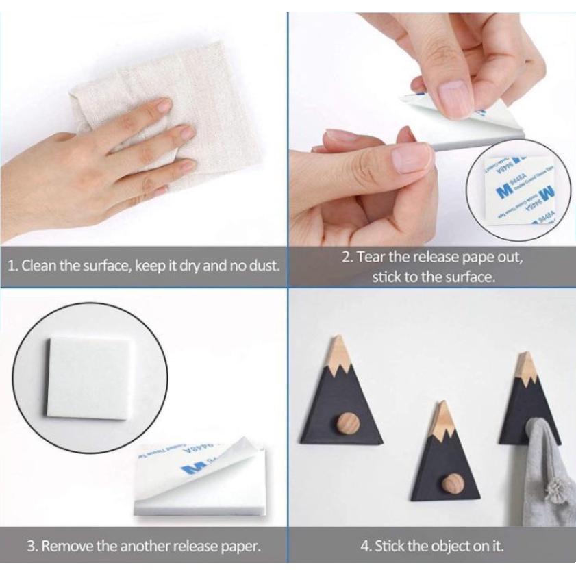 Set 10 cuộn băng keo hai mặt 3M màu trắng