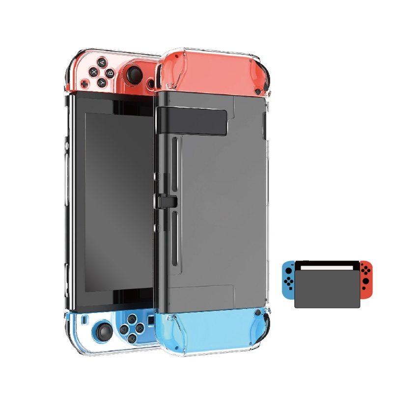 Ốp Cứng Chống Sốc Trong Mờ Cho Tay Cầm Chơi Game Switch