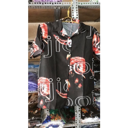 Áo Sơ Mi Tay Ngắn Unisex Cổ Bẻ Phong Cách Hàn Quốc Freesize