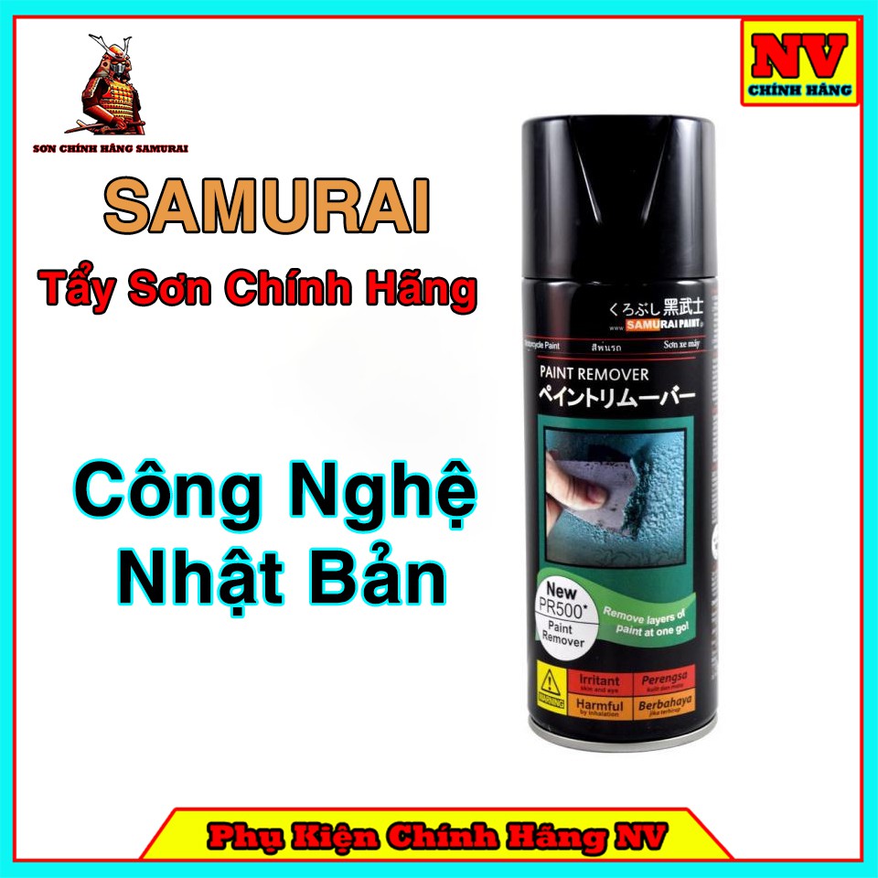 Chai Xịt Tẩy Sơn, Tẩy Decal, Tẩy Keo Chính Hãng Samurai PR500*