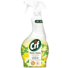 Nước Lau Bếp Cif Thiên Nhiên 500ml Chanh & Baking Soda Sạch Dầu Mỡ An Toàn