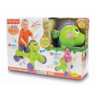 Xe đẩy tập đi và chòi chân 2 trong 1 Fisher Price Dino Walker