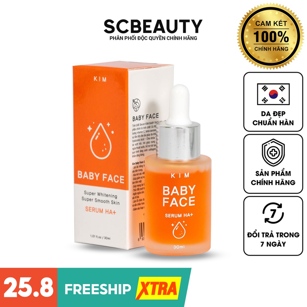 SERUM KIM BABY FACE HA - Tinh Chất Truyền Trắng KIM BABY FACE HA Chính Hãng " SỈ, LẺ "