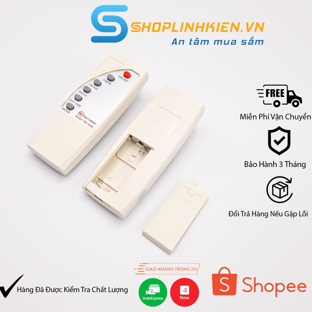 Remote Quạt NK FAN Bản Tiếng Anh Và Tiếng Việt