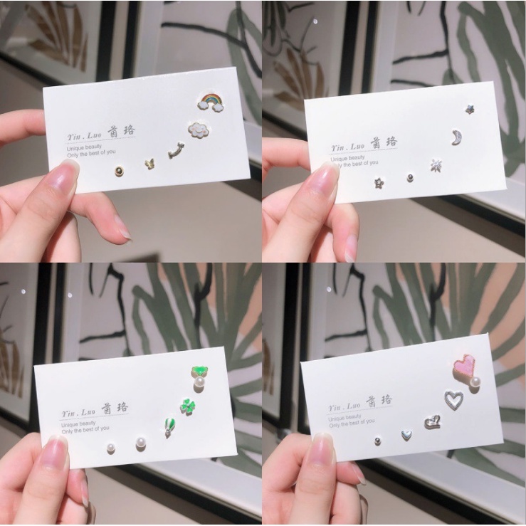 📛 RẺ VÔ ĐỊCH 📛 1 BỘ BÔNG TAI NHÍ SIÊU XINH PHONG CÁCH HÀN QUỐC