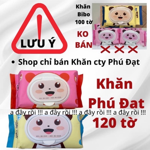 Khăn giấy ướt baby Phú Đạt 120 tờ hình gấu siêu dai,mềm,mịn không mùi cho bé