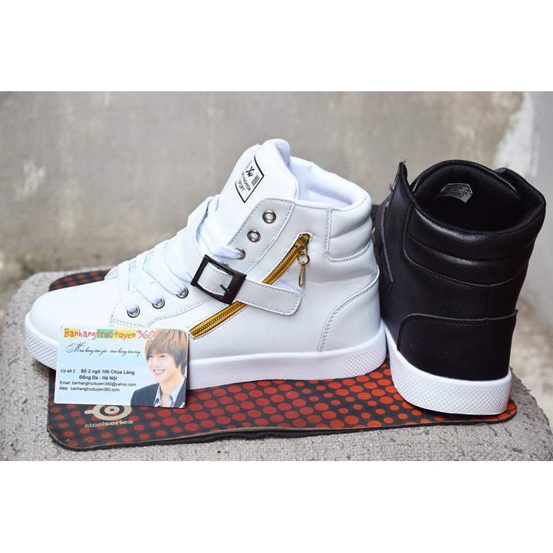 LV-NEW ⚡ [XẢ KHO] Giày sneaker cao cổ nam khóa cạnh [ĐEP CHUẨN ] 🔥 ✔️ : : : 🔥 XIÊU RẺ ☯ $ ^ " ^ ¹ : | BigBuy360 - bigbuy360.vn