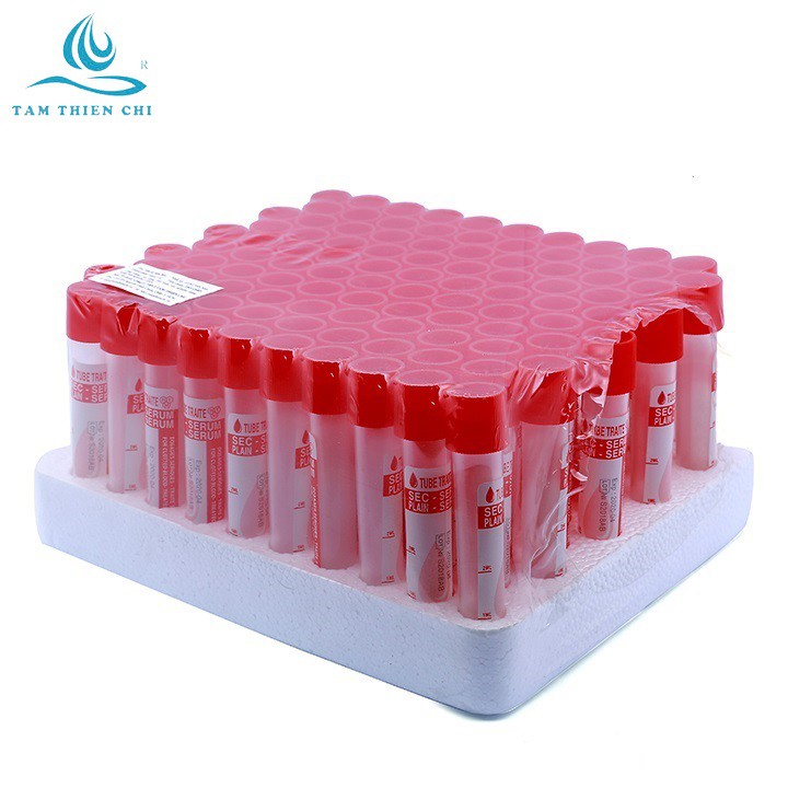 Ống nghiệm đông máu Hồng Thiện Mỹ Serum hộp 100 cái
