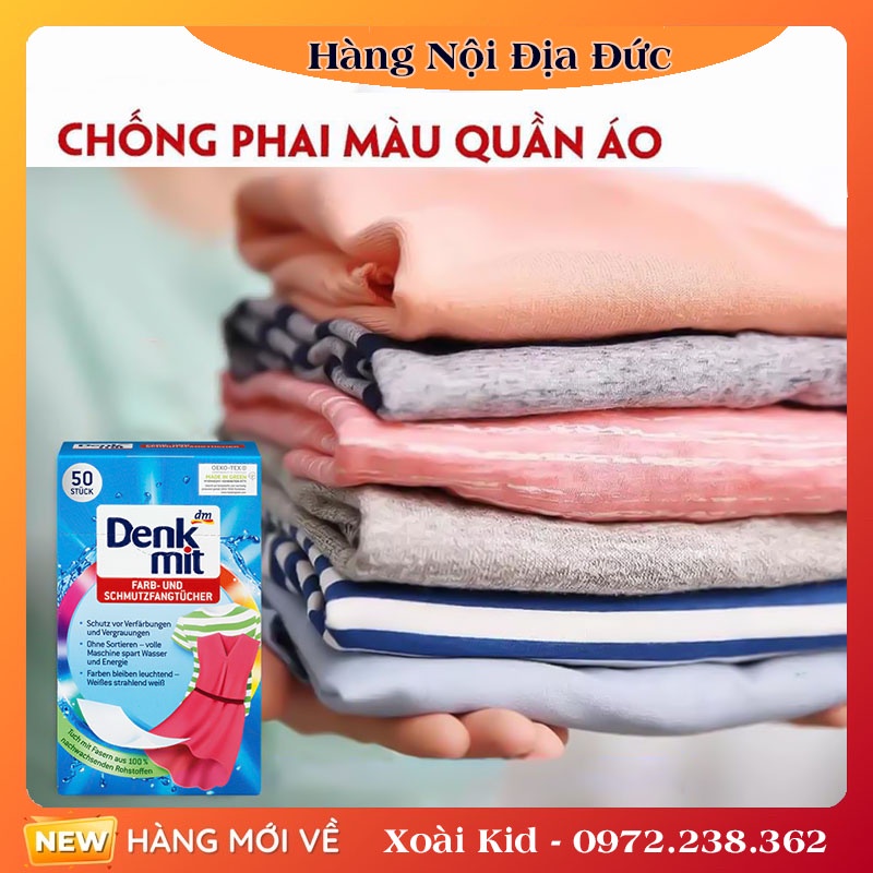 Giấy trắng quần áo, bánh xà phòng tẩy cổ áo, giấy chống phai màu DENKMIT của Đức