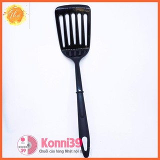 MUÔI NHỰA LẬT THỨC ĂN CÓ RÃNH ECHO - HÀNG NỘI ĐỊA NHẬT, thiết kế các rãnh lớn giúp thoát mỡ khi lấy đồ ăn