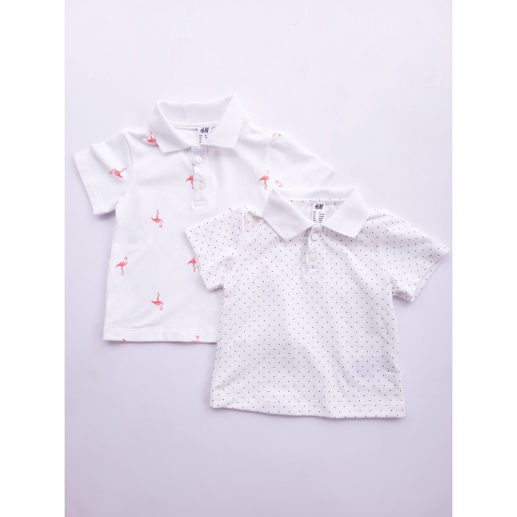 [FAFRINW05 giảm tối đa 30k đơn 150k]Set 2 áo Polo cotton nhiều màu cho bé