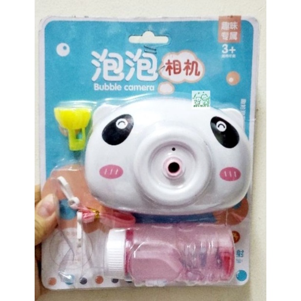 Máy chụp hình bắn bong bóng xà bông xinh xắn.