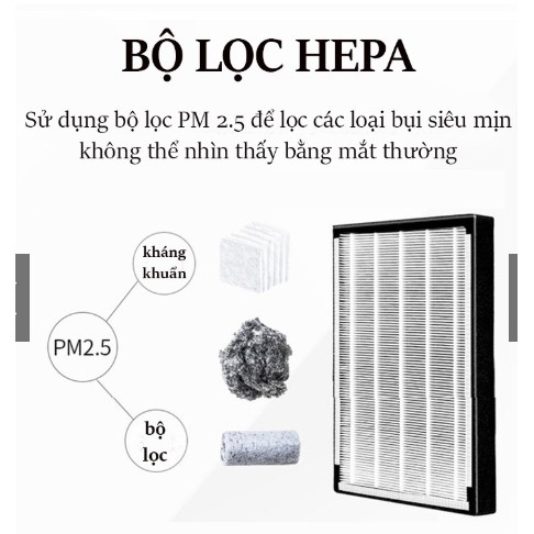 Máy lọc không khí thông minh gia đình ion âm PM2.5 + khử mùi trong nhà có điều khiển từ xa