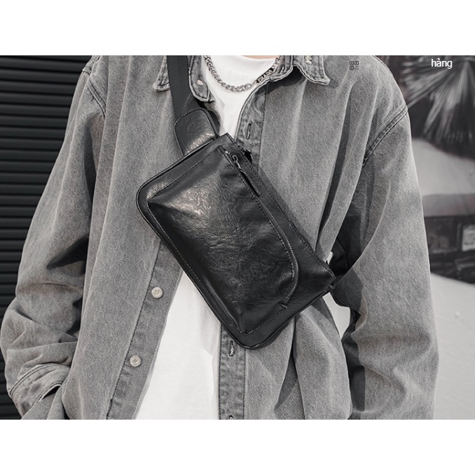 [Túi đeo chéo bao tử nam] [Túi đeo chéo ngang bụng bao tử da nam nữ thời trang mini du lịch phong cách cao cấp] | BigBuy360 - bigbuy360.vn