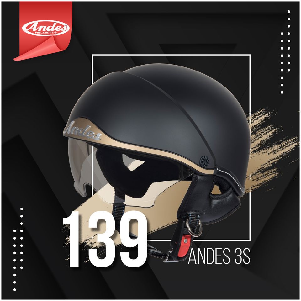 Mũ bảo hiểm nữa đầu Andes 139 chính hãng #GIÁ SỈ