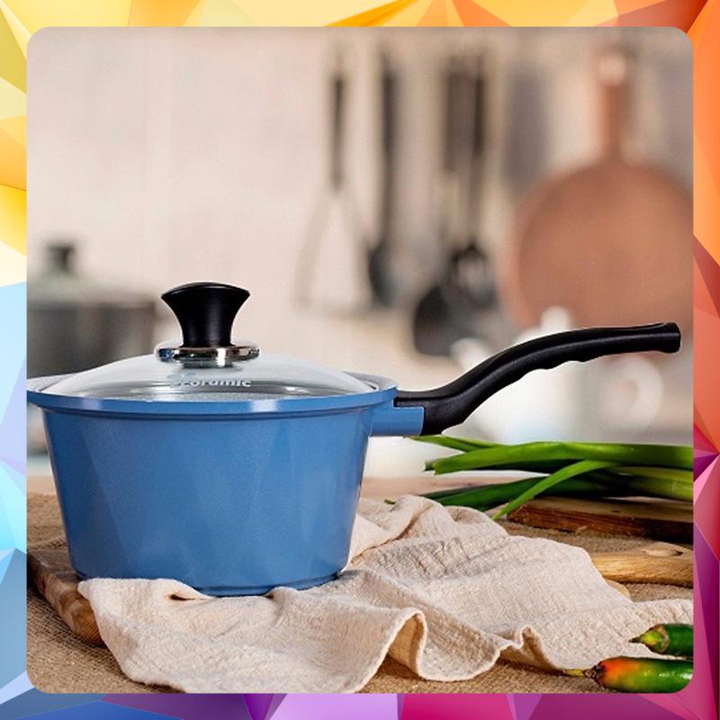 Quánh đáy từ Ecoramic Hàn Quốc phủ 7 lớp chống dính ceramic 18cm sử dụng tất cả loại bếp