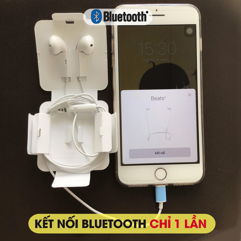 Tai nghe iPhone chân Lightning cho iPhone 7 - 11 Pro Max. Kết nối Bluetooth sử dụng FULL chức năng - BH lỗi 1 đổi 1