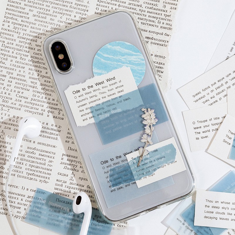 Set nhãn dán sticker thơ viết tay 60 tờ Tả Bí Lù Store