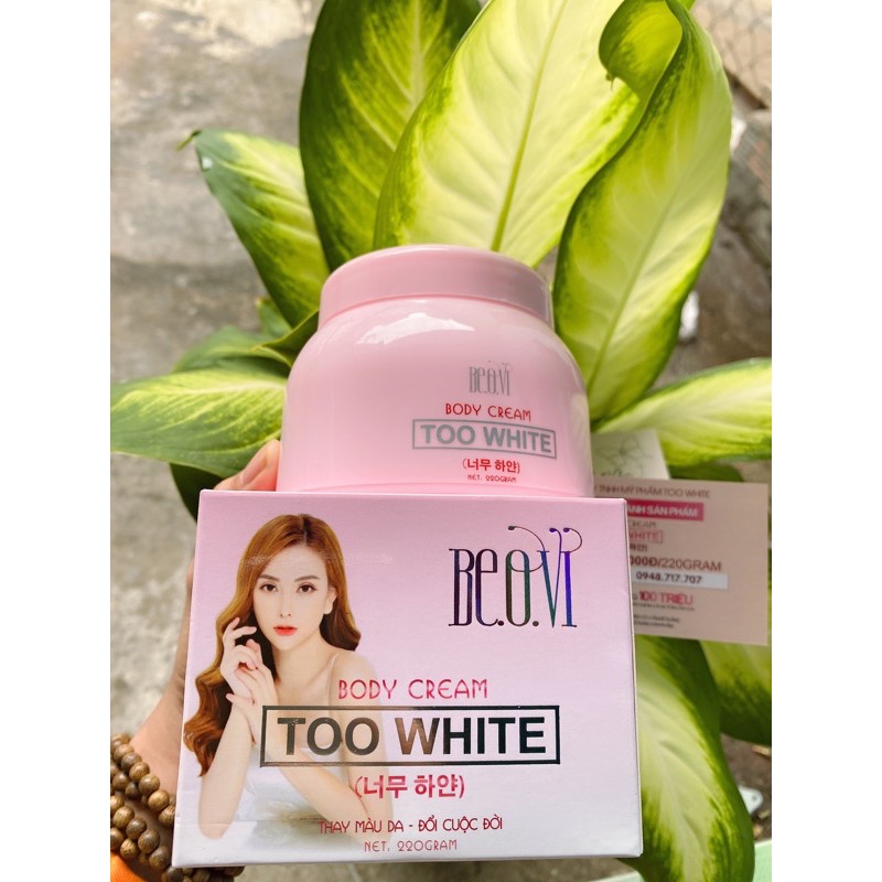 KEM DƯỠNG DA BODY beovi TOO WHITE