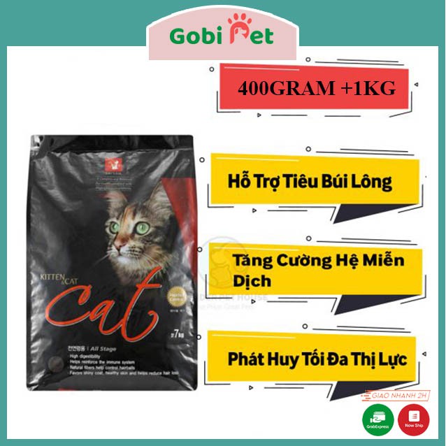 Thức ăn cho mèo hạt Cat's Eye cao cấp 400g, 1kg - Gobi Pet