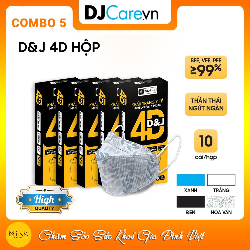 Khẩu Trang Y Tế 4D Tiêu Chuẩn Quốc Tế