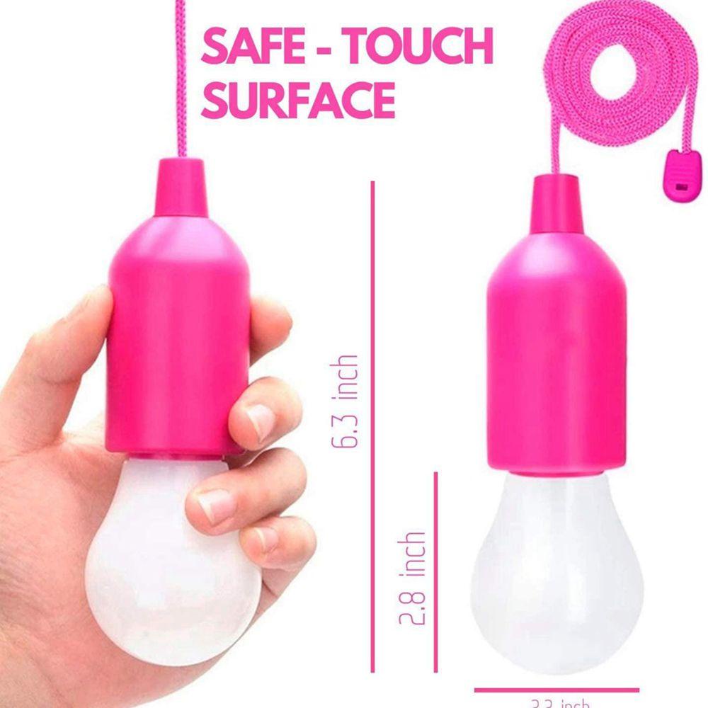 Bóng Đèn Khẩn Cấp Đa Năng Thiết Kế Dạng Dây Kéo Tiện Dụng Cho Cắm Trại / Đi Bộ Đường Dài