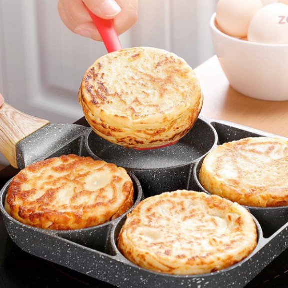 Chảo đá chống dính chia 4 ngăn