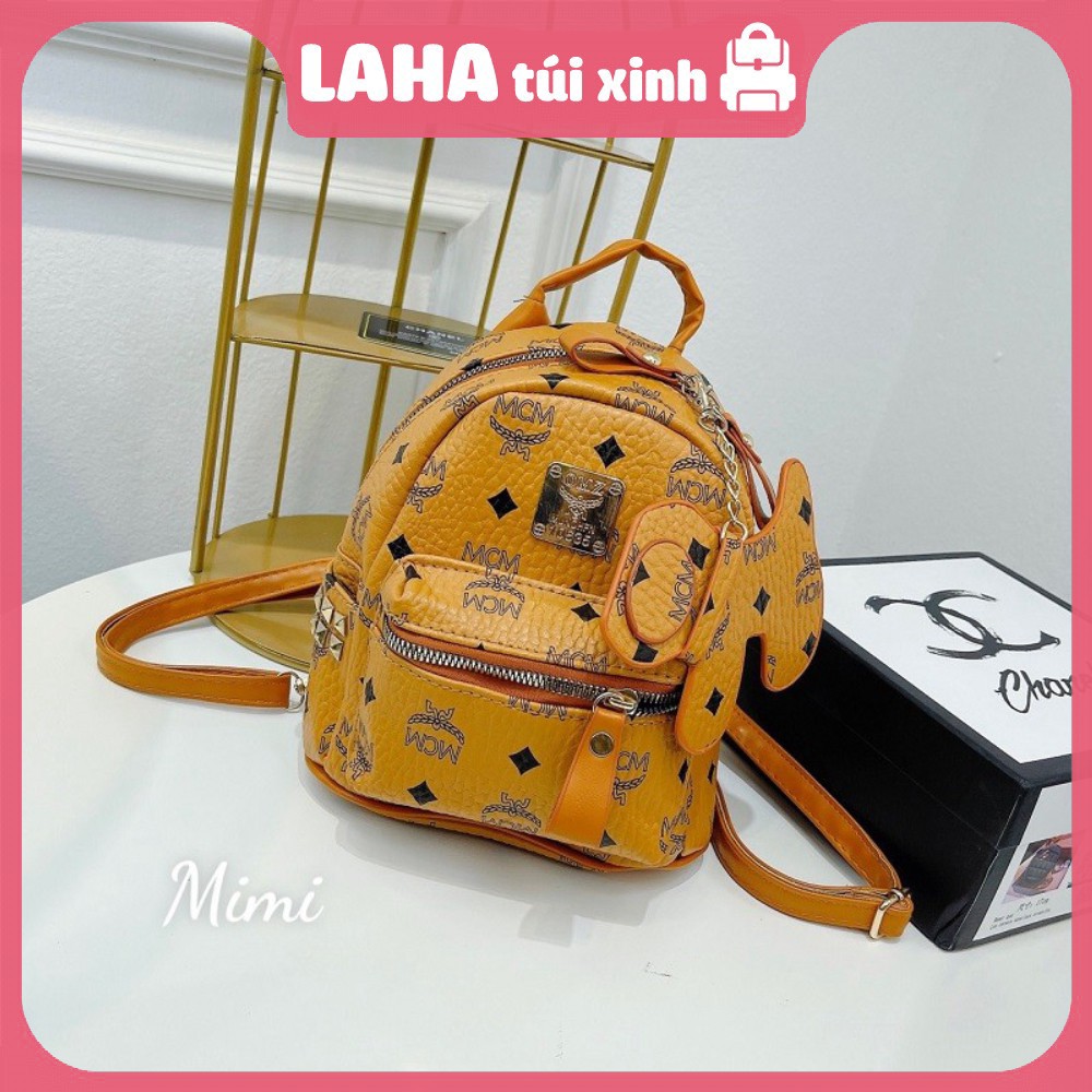 Balo mini MCM  da mềm mại dễ thương Túi Xinh Lion38 - Hàng QCCC