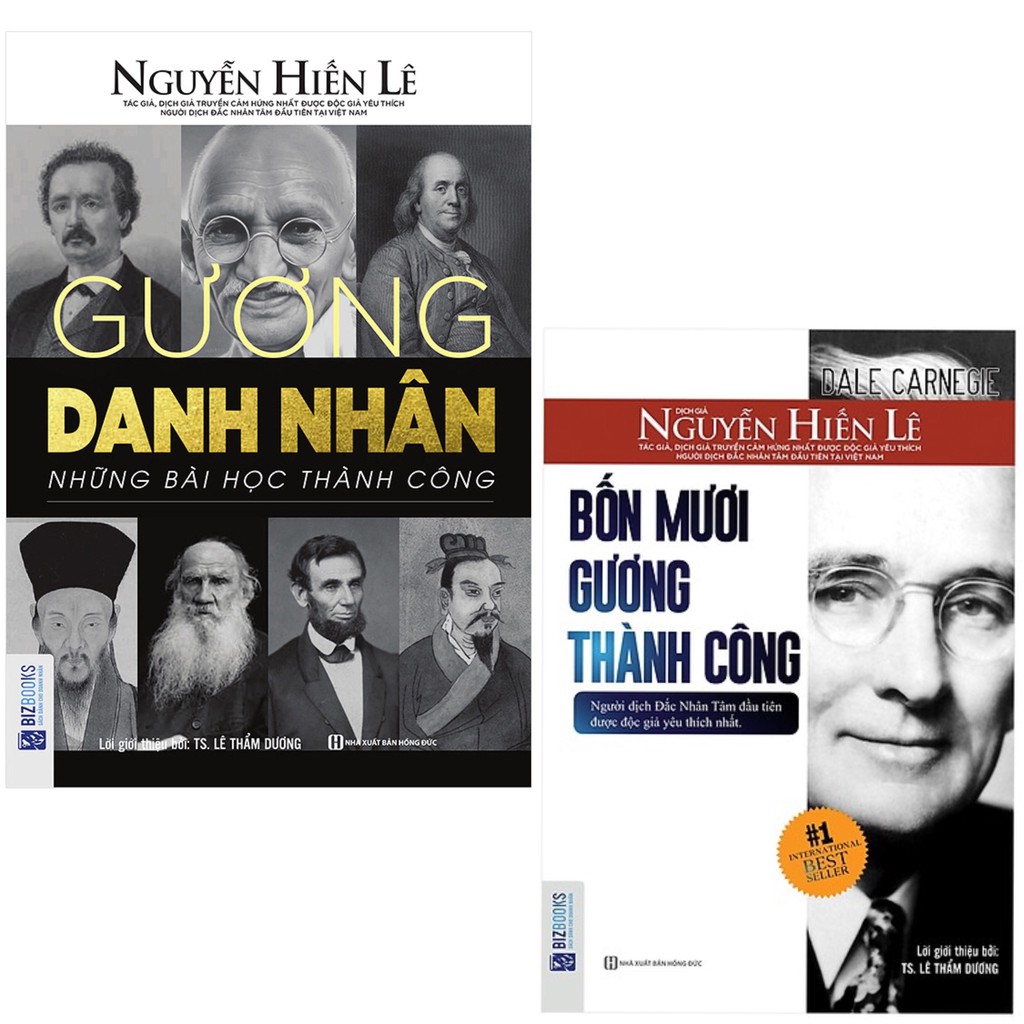 Sách - combo gương danh nhân - những bài học Thành công, bốn mươi gương thành công