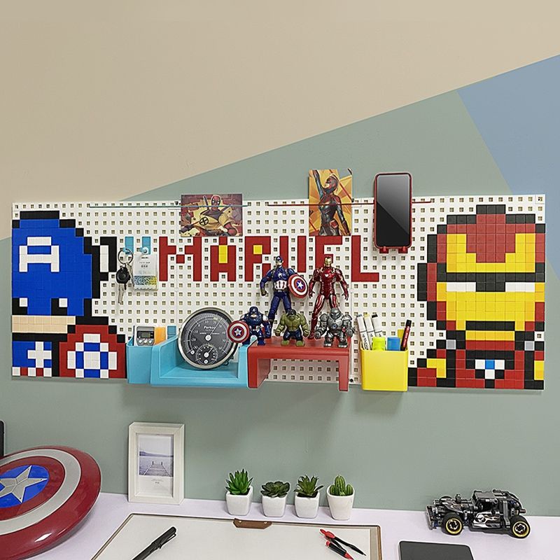 Bảng pegboard treo tường đa năng chủ đề Marvel