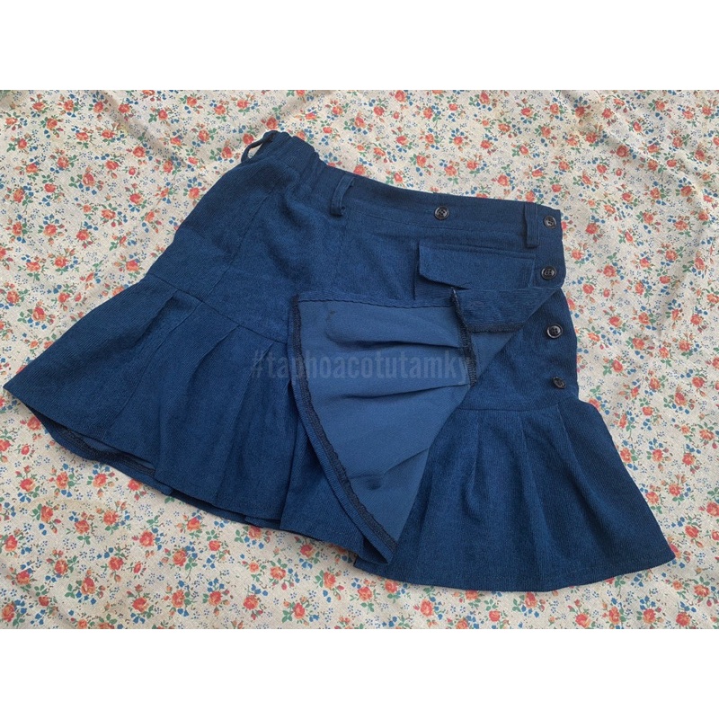 #taphoacotutamky #bestseller Chân váy Túi hộp gài nút lệch hông - Pocket Skirt | BigBuy360 - bigbuy360.vn