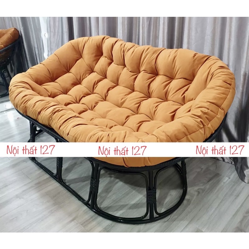 Ghế thư giãn Papasan Đôi phòng khách/phòng ngủ  phong cách Bắc Âu