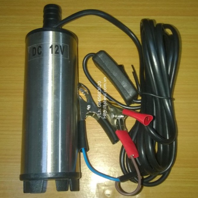 Bơm nước chìm 36W, 12- 24V, 30L/P, kẹp trực tiếp