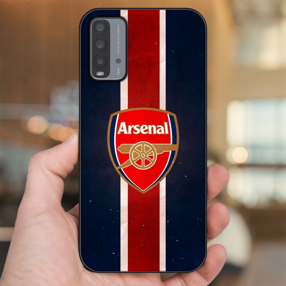 Ốp lưng Xiaomi Redmi 9T viền đen in hình Arsenal FC