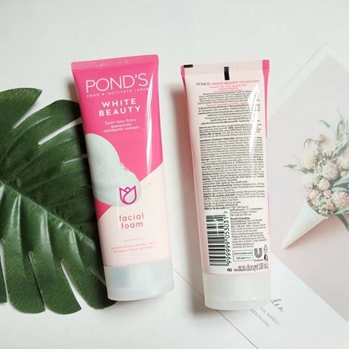 Sữa rửa mặt Pond's Sạch sâu sáng mịn WHITE BEAUTY/ Acne clear ngừa mụn/ Pure white detox than hoạt tính trà xanh 50g