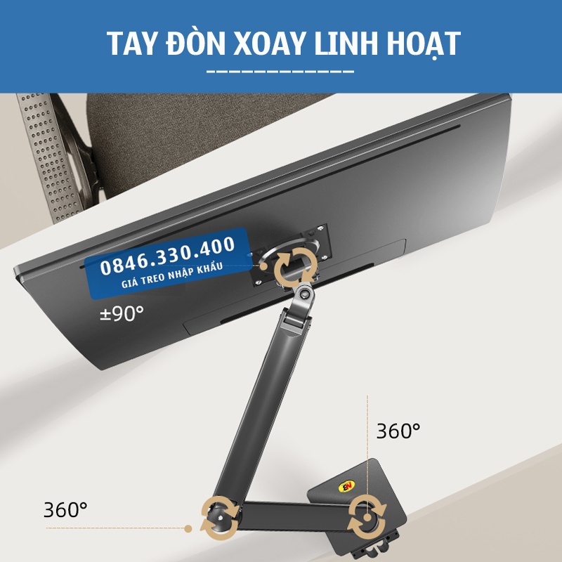 NB G40  22&quot; - 40&quot; / Giá Treo Màn hình máy tính/ Giá đỡ màn hình gắn bàn/ [Cao cấp hơn F80 F100A] NB North Bayou