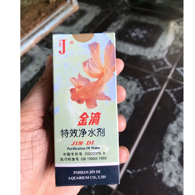 DUNG DỊCH LÀM TRONG NƯỚC HỒ CÁ JINDI PURIFICATION OF WATER 60ML