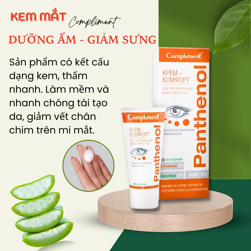 Kem Dưỡng Mắt Compliment Panthenol B5 Gel Làm Dịu Mát Tái Tạo Da Vùng Mắt Giảm Thâm Chống Lão Hoá 75ml