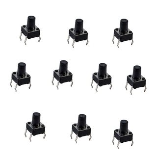 Combo Bộ 10 Nút Nhấn 4 Chân 6x6x8mm
