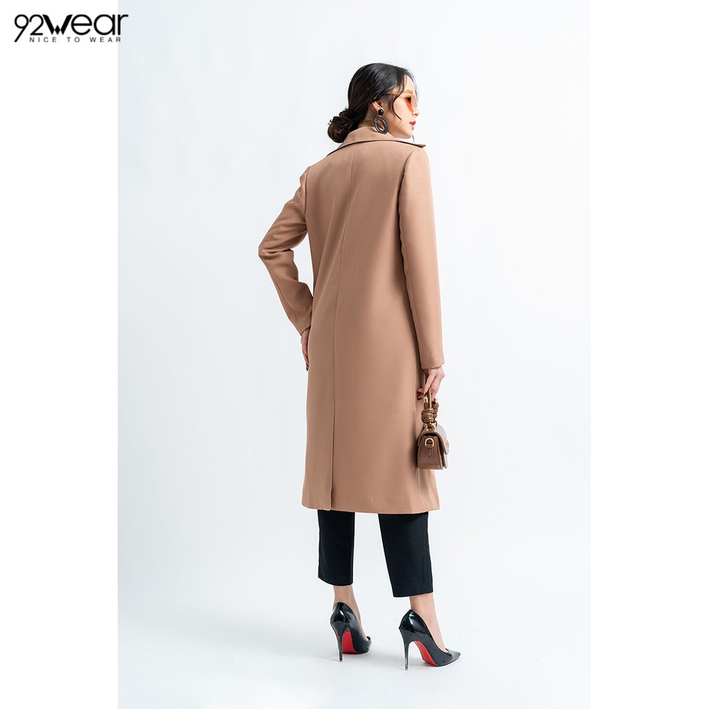 Áo khoác măng tô nữ cổ bẻ 2 tà KOW0658 - 9 | BigBuy360 - bigbuy360.vn
