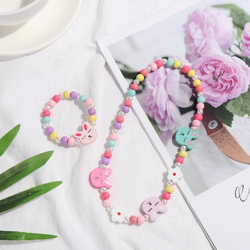 1 Bộ Hạt Nhựa Hình Bướm / Bông Hoa / Trang Sức Thủ Công Dành Cho Bé Gái