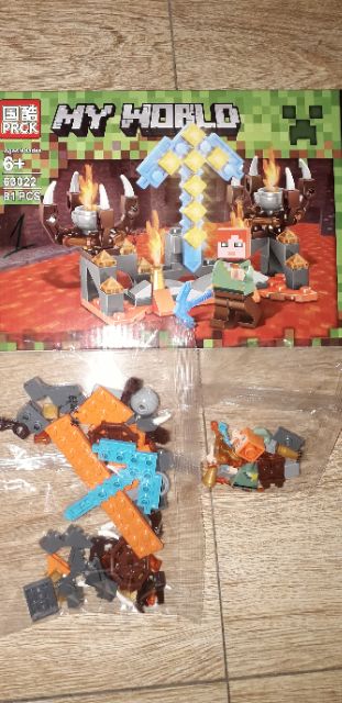 Lắp ráp 1 hộp LegoMineCraff MyWord 63022 nhiều chi tiết bằng nhựa ABS