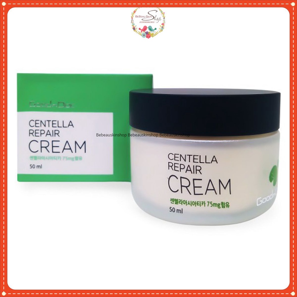 Kem Rau Má Dưỡng Ẩm GoodnDoc Centella Repair Phục Hồi Giảm Thâm Nám Trắng Sáng Da Chống Lão Hóa