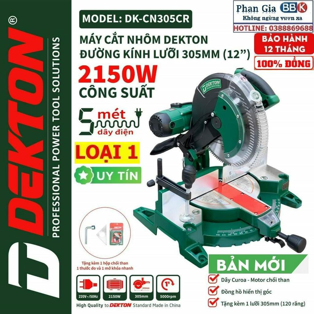MÁY CẮT NHÔM DEKTON 305 2150W CHÍNH HÃNG, BẢO HÀNH 12 THÁNG CÓ ĐỒNG HỒ HIỂN THỊ XOAY GÓC ĐIỆN TỬ